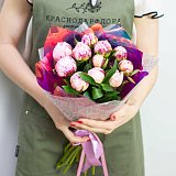 Пион розовый импорт поштучно