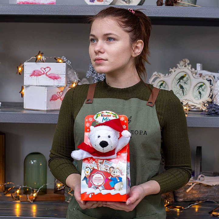 Подарочный набор Kinder Mix c мягкой игрушкой — фото 2