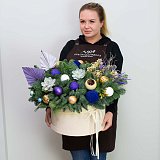 Большой цилиндр "Зима и Фиолет" — миниатюра 3