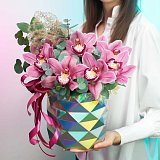 Шляпная коробка "Яркие Орхидеи" — миниатюра 2