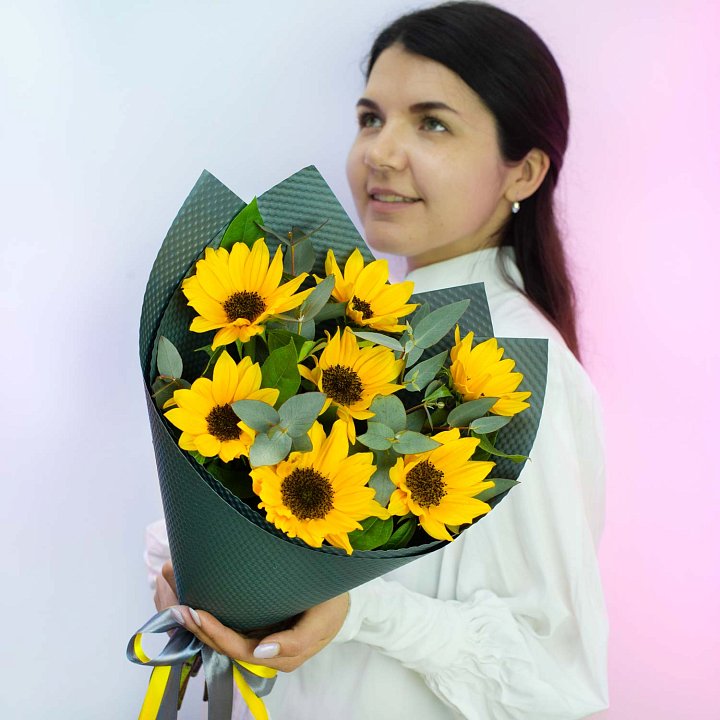 Букет из подсолнухов №3 — фото 3