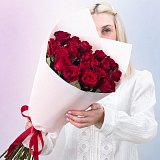 Красные розы Краснодар 50 см "Черная Магия" поштучно — миниатюра 2