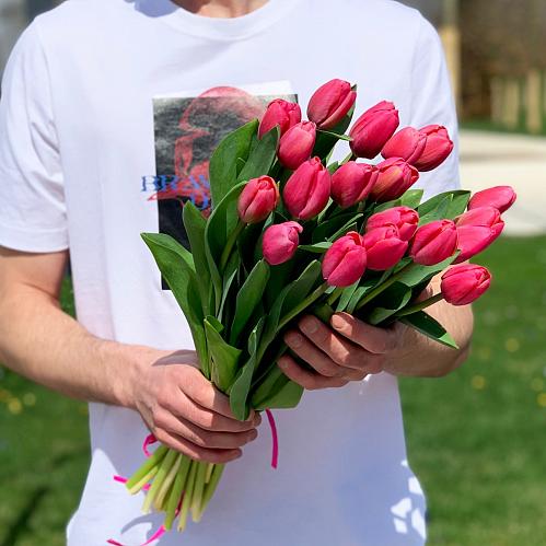 Розовые тюльпаны шт.