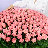 Корзина из 201 розовой розы — миниатюра 2