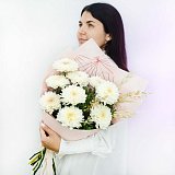 Букет "Хризантемы Крема" — миниатюра 2