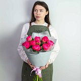 Букет из 9 пионов "Coral Sunset" — миниатюра 2