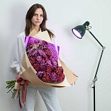 Букет из 19 крупных хризантем "Осенняя магия" — миниатюра 2