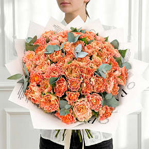 Букет из 51 розы "Луиза"
