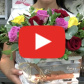 Композиция из 19 разноцветных роз — видео