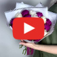Букет из 19 кремовых и малиновых пионов — видео